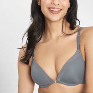 LIVELY ~Two Front Close No-Wire Bras~Convertible Back~Smoke & Toasted Almond~32A